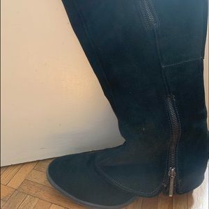 Donald Pliner Black Suede Boots